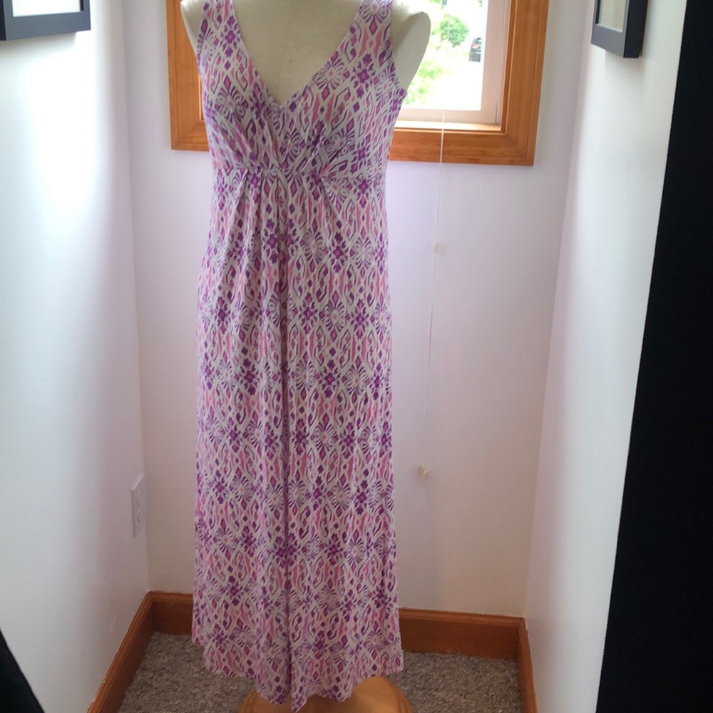 Purple and pink maxi dress worn only once.
